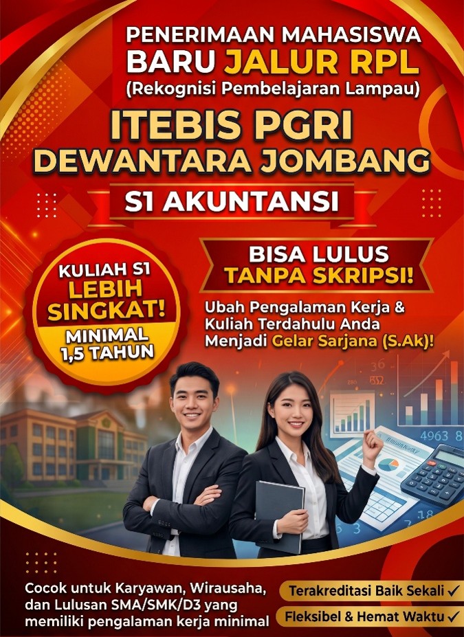 Program Rekognisi Pembelajaran Lampau (RPL) Punya Pengalaman Kerja di Bidang Bisnis? Ubah Pengalamanmu Jadi Gelar Sarjana Akuntansi Hanya dalam 1,5 Tahun!